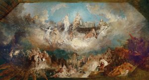 Le naufrage du trésor des Nibelungen dans le Rhin - Hans Makart