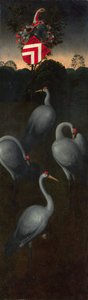 Grues avec les armoiries de la famille Pagagnotti Le revers d