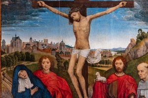 Christ crucifié avec la Vierge, Saint Jean-Baptiste et l