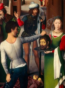 (détail) Panneau gauche du Triptyque de Saint Jean-Baptiste et Saint Jean l