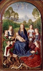 Diptyque de Jean du Cellier : Vierge et six saints - Hans Memling