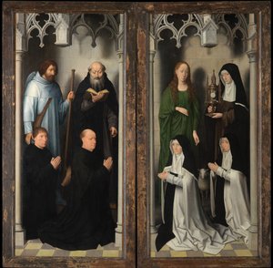 Extérieur du Triptyque de Saint Jean-Baptiste et Saint Jean l