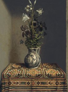 Fleurs dans un pichet, vers 1485