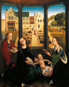 Madone et Enfant dans un jardin - Hans Memling