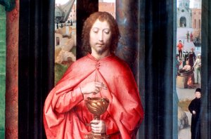 Mariage mystique de Sainte Catherine et autres saints, (détail), vers 1453-1494 - Hans Memling