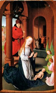 La Nativité. Panneau gauche du Triptyque de l