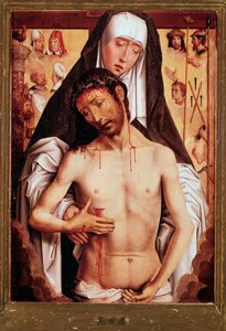 Vierge et Christ mort - Hans Memling