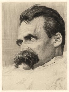 Portrait de Friedrich Nietzsche (1844-1900), philosophe allemand - Hans Olde
