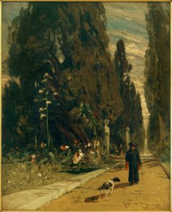 H.P.Feddersen le Jeune, Dans le parc de la Villa d’Este (Tivoli)