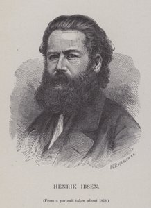 Henrik Ibsen, dramaturge, metteur en scène et poète norvégien - Hans Peter Hansen