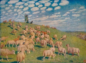 Pâturage au printemps, vers 1900 1903-1904