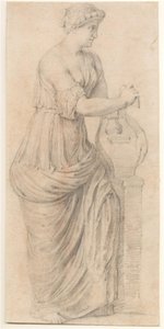Femme jouant de la lyre