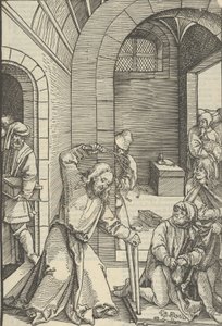 Christ purifiant le temple, du Speculum passionis domini nostri Ihesu Christi, 1507