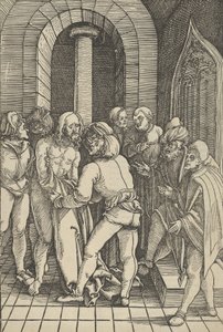 Christ dépouillé, de Speculum passionis domini nostri Ihesu Christi - Hans Schäufelein the Elder