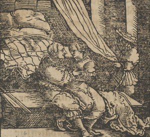 Ghismonda, Guiscardo et le prince de Salerne, du Décaméron, avant 1534 - Hans Schäufelein the Elder