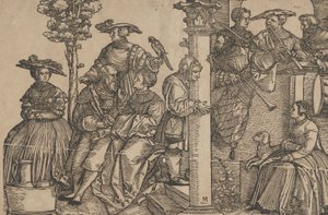 Musiciens et spectateurs - Hans Schäufelein the Elder