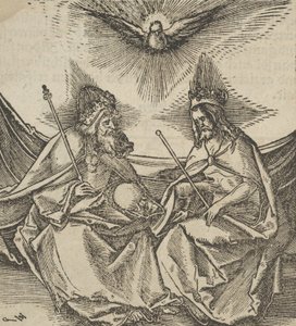 La Sainte Trinité, de Hymmelwagen auff dem, wer wol lebt..., 1517 - Hans Schäufelein the Elder