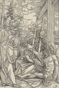 La lamentation, de La Vie du Christ - Hans Schäufelein the Elder