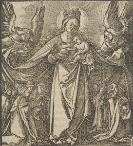 La Madone de la Miséricorde, de Hymmelwagen auff dem, wer wol lebt..., 1517