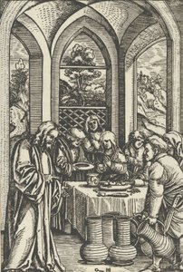 Les Noces de Cana, de La Vie du Christ, vers 1511-12 - Hans Schäufelein the Elder
