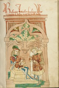 Josaphat et Barlaam en conversation - Hans Schilling