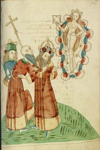 Le roi Avenir, Josaphat et un savant païen voient la personnification de Vénus - Hans Schilling