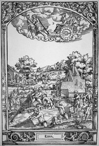 La Lune (gravure sur bois)