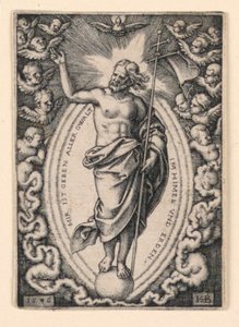 Christ sur le globe - Hans Sebald Beham