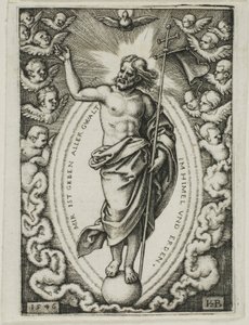 Christ sur le globe - Hans Sebald Beham