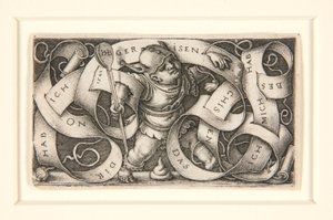 Der Kleine Schalksnarr mit grossen Schrift band (Le petit bouffon) - Hans Sebald Beham