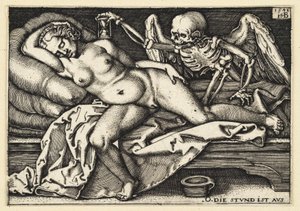 La mort et la femme endormie - Hans Sebald Beham