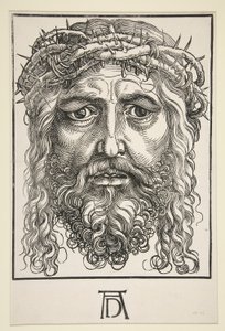 Tête du Christ couronnée d