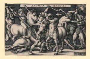 Hercule combattant les centaures - Hans Sebald Beham