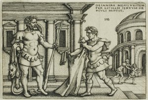 Lichas apporte le vêtement de Nessus à Hercule, extrait des Travaux d