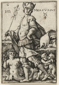 Mercure, planche 6 du livre Les sept planètes et les zodiaques