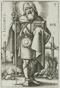 Saint Jacques le Majeur, planche 9 des Douze Apôtres - Hans Sebald Beham
