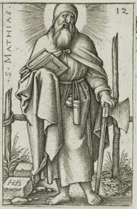 Saint Matthias, planche 12 des Douze Apôtres