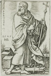 Saint Philippe, planche 5 des Douze Apôtres - Hans Sebald Beham