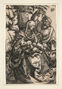 La Sainte Famille sous un arbre - Hans Sebald Beham