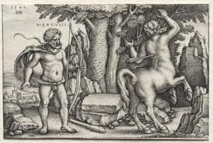 Hercule et Nessus - Hans Sebald Beham