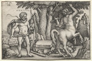 Hercule et Nessus, 1542. - Hans Sebald Beham