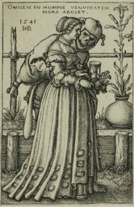 La Dame et la Mort - Hans Sebald Beham