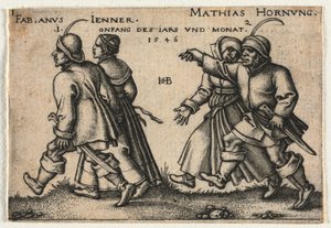 Le Mariage Paysan ou les Douze Mois: 1-Fabianus Jenner 2-Mathias Hornung - Hans Sebald Beham