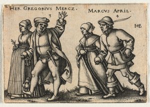 Le Mariage Paysan ou les Douze Mois : 3-Her Gregorius Mercz 4-Marcus April