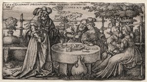 Le Fils Prodigue : Gaspillant sa Fortune - Hans Sebald Beham