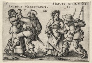 Le mariage villageois : Egidius Herbstmon / Simon Weimon - Hans Sebald Beham