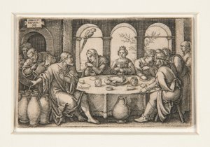 Les Noces de Cana - Hans Sebald Beham