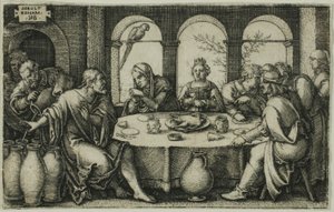 Le mariage à Cana - Hans Sebald Beham