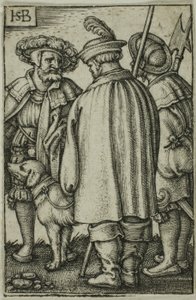 Trois soldats et un chien