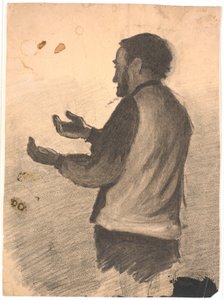 Homme debout applaudissant - Hans Smidth